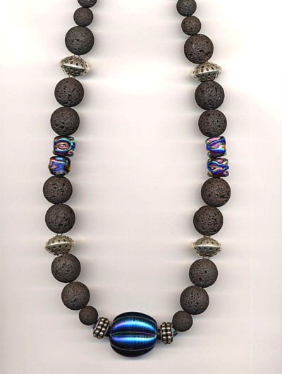 Placitas Artists - Lava Necklace Andi Callahan