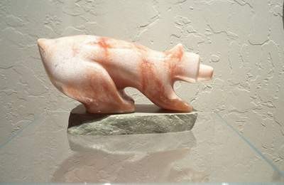 Alabaster Bear - Angel Rose Walking Art, Inc.