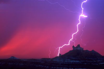 Lightning on Angel Peak David Lewis Photography