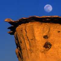 Bisti Badlands Moon Rising (detail)  David Lewis Photography