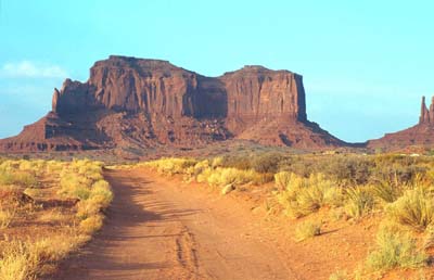 Placitas Artists -Stagecoach in Monument Valley at Sunset Lew Engle