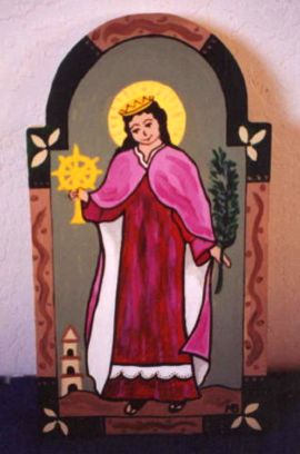 Santa Barbara - Mary Boatright - Retablos