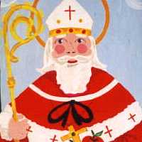 Saint Nicholas (detail) Mary Boatright - Retablos